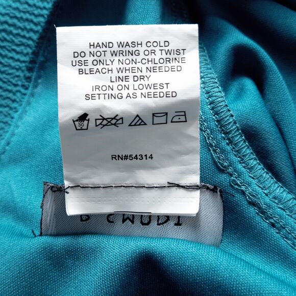 B Smart Women’s Dress Puff Sleeve Built-In Bra Cottagecore Romantic Retro Sz 13 - Picture 5 of 6